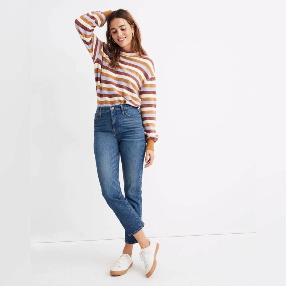 Madewell Classic Straight Jeans in Coldbrook Wash AF697, Size 25
